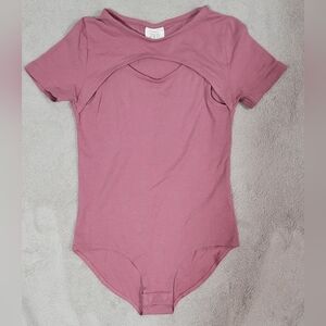 Zara Kids Dusty Rose Bodysuit